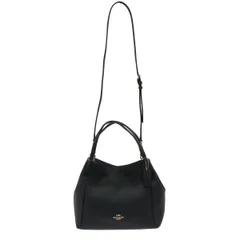 COACH / コーチ | 2way レザー ハンドバッグ | ネイビー | レディース