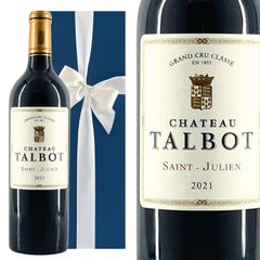 [ワインギフト] フランス産 シャトー・タルボ 2021 赤ワイン 750ml ギフト箱入り [ラッピング付] ボルドー メドック格付 第4級