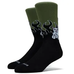 Ripndip Welcome To Heck Socks Black/Light Forest 靴下 ソックス 送料無料のサムネイル