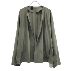 N.HOOLYWOOD エヌハリウッド 24AW ナイロンストレッチ ノーカラージャケット 2242-BL07-001 カーキ 38のサムネイル