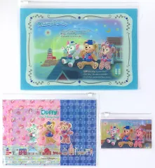 【中古】収納・携帯用アイテム ジェラトーニ＆シェリーメイ＆ダッフィー ファスナー付きケースセット(3枚組) 「東京ディズニーシー 15周年 ザ・イヤー・オブ・ウィッシュ」 東京ディズニーシー限定