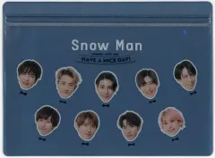 【中古】バッグ [単品] Snow Man ぱぴぷぺポーチ 「Snow Man 2023.4-2024.3 オフィシャルカレンダー」 同梱品