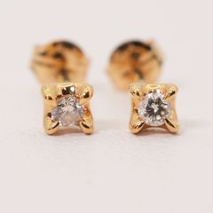 アガット 18金1粒ダイヤピアス 片耳　深津　K18 marlmarl アガット 18金1粒ダイヤピアス 片耳 深津 K18 marlmarl アガット