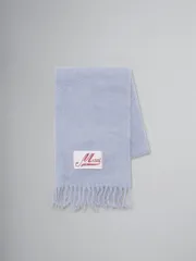 新品未使用 MARNI ALPACA SCARF マルニ ブルー アルパカ製 スカーフ マフラー - メルカリ