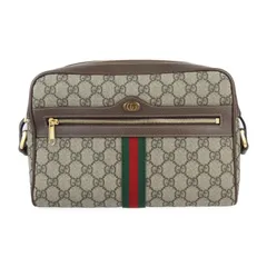 GUCCI グッチ オフィディア GGスモール ショルダーバッグ ショルダーバッグ 517080 GGスプリームキャンバス レザー  ベージュ エボニー ゴールド金具 シェリーライン クロスボディバッグ 