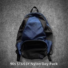 オールドステューシー　ナイロンリュック　黒　　90年代　レア オールドステューシー ナイロンリュック 黒 90年代 レア