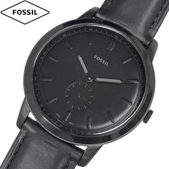 FOSSIL フォッシル 新品・アウトレット 腕時計 THE MINIMALIST ミニマリスト MONO FS5447 メンズ クォーツ ブラック 革ベルト 並行輸入品 送料無料