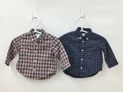ラルフローレン Ralph Lauren 長袖シャツ ボタンダウン チェック まとめ 2点セット 6M レッド系他 ラルフローレン（株）正規品 2509WS120