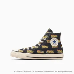 ★コンバース★CONVERSE ALL STAR US LG HI / BACK TO THE FUTURE（ オールスターＵＳ　ＬＧ　ＨＩ／バック・トゥ・ザ・フューチャー）ブラック27.5センチ
