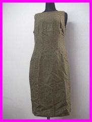 【在庫処分大セール】C-307-2●RALPH LAUREN DRESS未着用ワンピースUS6号●茶系