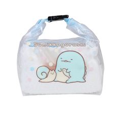 速発送丸眞 くるくるバッグ すみっコぐらし うとうととかげ サンエックス すみっこ かわいい 女の子 バッグ プール 温泉 レジャー 防水 ポーチ 小物入れ 6575045700のサムネイル