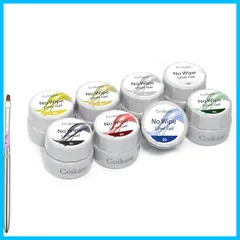 【特価セール】ノンワイプ 伸びるジェル ライナージェル 滲まない 高発色 アートジェル カラージェルネイル ライナージェルネイル Coikaze グラデーションネイル カラー ジェルネイル カラーセット ジェルネイル 8色セット