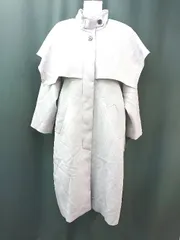 ◇ ◎ naturalbeautybasic ラベンダー スタンドカラー スリット カジュアル 長袖 コート サイズM パープル レディース E  【1307260078862】