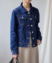 新品  デニムジャケット  ベーシックGジャン レディース/ワンウォッシュ紺 M