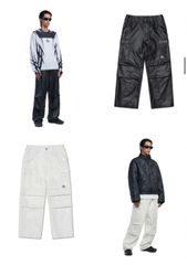 【NOMANUAL】LEATHER CARGO PANTS
