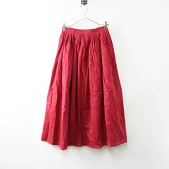 未使用 サマンサモスモス Samansa Mos2 ウエストタックギャザースカート F｜レッド ボトムス ギャザー フレア【2400014635607】