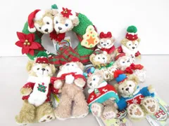 【送料無料】東京ディズニーリゾート　ディズニークリスマス 2010～2012　ダッフィー＆ シェリーメイ ぬいぐるみストラップ＆クリスマスリース  9点セット ④［764-351-1350_0614］