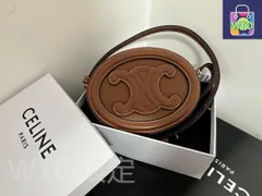 CELINE ミニトリオンフ　シャイニーカーフスキン ショルダーバッグ-WTO輸入1-DPB01