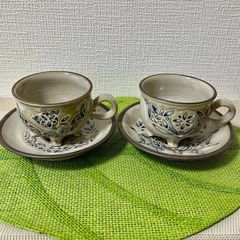 コーヒーカップセット（四つ足マグ）1客  沖縄やちむん焼き