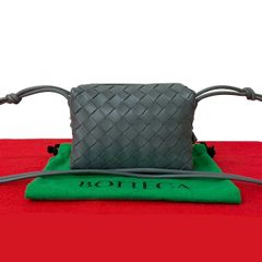 極 美品 PRADA プラダ ロゴ 金具 リボン モチーフ ナイロン