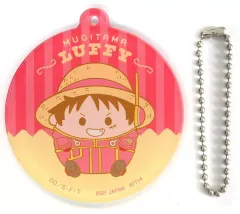 【中古】キーホルダー モンキー・D・ルフィ(麦たま) 麦わらストアコラボ アクリルチャーム 「一番くじ ワンピース 未来島エッグヘッド～きみへの想い～」 J賞