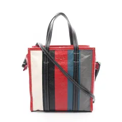 超美品バレンシアガ BALENCIAGA クラッチバッグ　バザール　ストライプ 超美品バレンシアガ BALENCIAGA クラッチバッグ バザール ストライプ