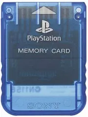 【中古】PSハード メモリーカード(アイランド・ブルー)