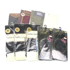 チュチュアンナ/靴下屋/ハローキティ他 タイツ トレンカ等 9点セット 未使用 外装ダメージ有 まとめて 大量 レディース