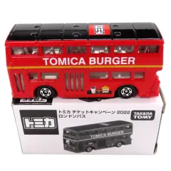 【中古】トミカ 1/130 ロンドンバス TOMICA BURGER(レッド×ブラック×イエロー) 「トミカ」 トミカチケットキャンペーン2022オリジナルトミカ
