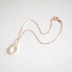Ouca（ウーサ）ブレスレット/【一点もの】10KYG*×小粒淡水ツユ型モチーフブレスレット