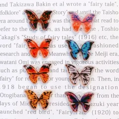 g7. プラ板 ミニパーツ プラパーツ 蝶 バタフライ パピヨン