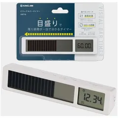 【 新品 未開封 】 キングジム タイマー ビジュアルバータイマー 白 VBT10W 未使用 送料無料のサムネイル