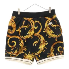 SUPREME (シュプリーム) 14SS ×NIKE Basketball Shorts 648794-010 ナイキ バスケットボールショーツ メッシュ ハーフパンツ ブラック/イエロー