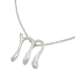 美品 ティファニー ビーンズ ラージ ネックレス シルバー925 TIFFANY&Co./ティファニー】 ビーン ラージ ネックレス シルバー