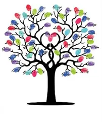 XPデザイン ウェディングツリー 結婚式 指紋ツリー 拇印 署名 アート ゲストブック ウェルカムボード(ツリー,  A3サイズ)