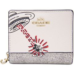 コーチ　COACH　ディズニー　ミッキーマウスｘキースヘリング　UFOプリント　二つ折り財布　C7433　未使用品