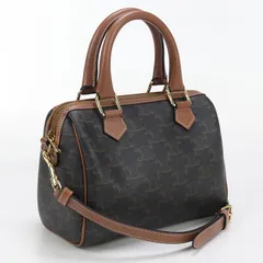 ☆極美品☆CELINE スモールボストン トリオンフキャンバス CELINE】セリーヌ トリオンフキャンバス スモールボストン (CELINE
