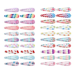 新品 ヘアピン ベビー ヘアクリップ 赤ちゃん パッチン留め キッズ 女の子 子供 ヘアアクセサリー パッチンピン スリーピン (カラフル A)