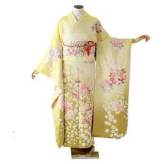 振袖 身長148-163cm 青 bl-031 - メルカリ