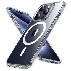 iPhone15ProMax用米軍MIL規格・Magsafe対応ESR ケース ワイヤレス充電対応 いphone15promax ケース マグセーフ 指紋防止 黄変防止 強い磁力 落下防止 iphone15promaxスマホケース 耐衝撃 傷防止 Clas…