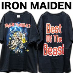 00s IRON MAIDEN Best of  The Beast オフィシャルTシャツ XLサイズ ネイビー アイアンメイデン バンドT ロックT ヘビメタ コピーライト入り
