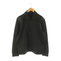コムサイズム COMME CA ISM フェイクレザー コンビ ブルゾン ジャケット M 黒 /MI ■OSのサムネイル