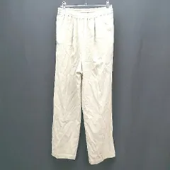 ◇ A day in the life UNITED ARROWS センタープレス ウエストゴム 綺麗め ワイドパンツ サイズ38 グリーン レディース E  【1308290038963】