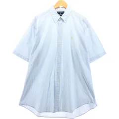 古着 ラルフローレン Ralph Lauren Ralph Lauren BLAKE シアサッカー 半袖 ボタンダウン ストライプシャツ メンズXL相当/eaa560664