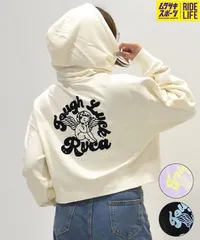 【ムラスポ公式】新品 RVCA ルーカ パーカー レディース クロップド丈 バックプリント セットアップ対応 BE044-015のサムネイル