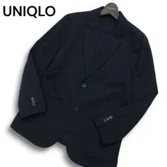 22AW★ UNIQLO ユニクロ 通年★ コンフォート 2B テーラード ジャケット Sz.S　メンズ 黒