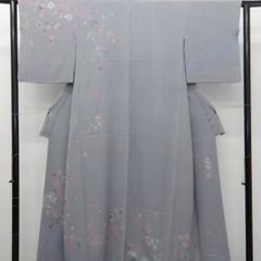 1643】小千谷縮 鈍色 本麻 単衣 - メルカリ