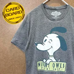 USA輸入古着 いぬイヌdog 企業物 フロントプリント半袖tシャツ灰M