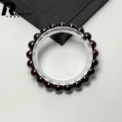 【限定一点】 高級 EU製 ★ROBEAN・ワイン色ロードライトガーネット★パワーストーン ブレスレット 天然石 幸運 お守り プレゼント2  ギフト 9.5-9.7mm M0519276