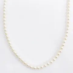 ミキモト MIKIMOTO ベビーパール ネックレス 3mm K18 留め具 ホワイトのサムネイル